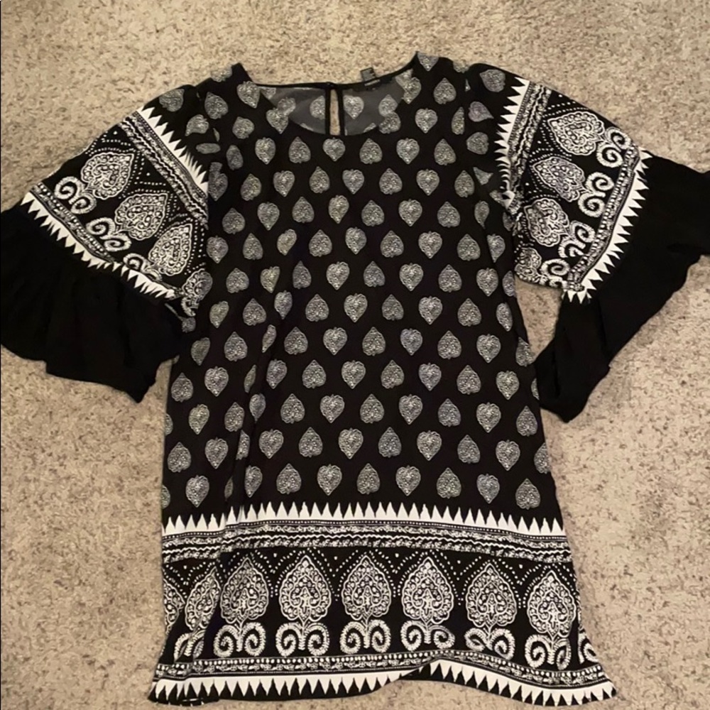 Patterned Mini Dress